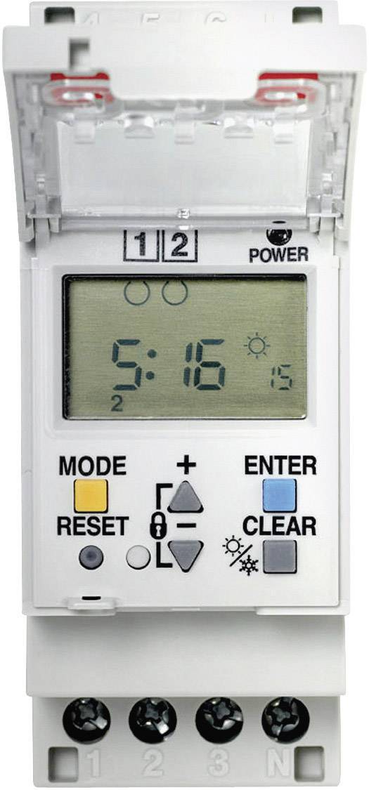 Panasonic Zeitschaltuhr für Hutschiene Betriebsspannung: 230 V/AC TB6220187 2 Wechsler 16A 250 V/AC Wochenprogramm