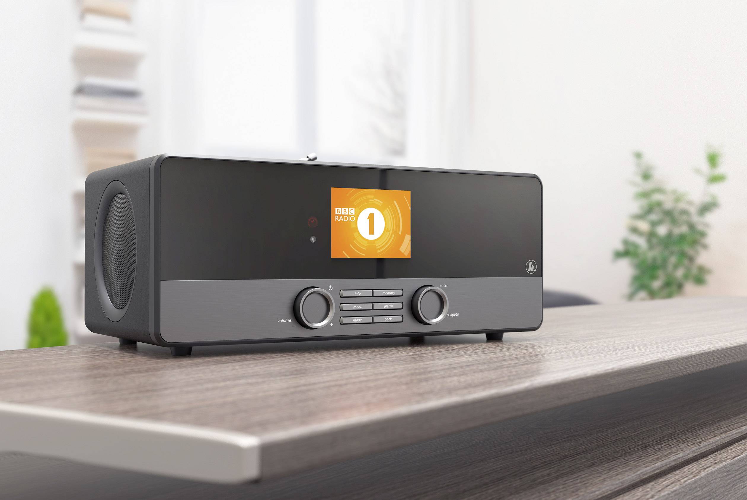 Hama DIR3100 Internet Tischradio DAB+, UKW AUX, Internetradio, USB Spotify Schwarz