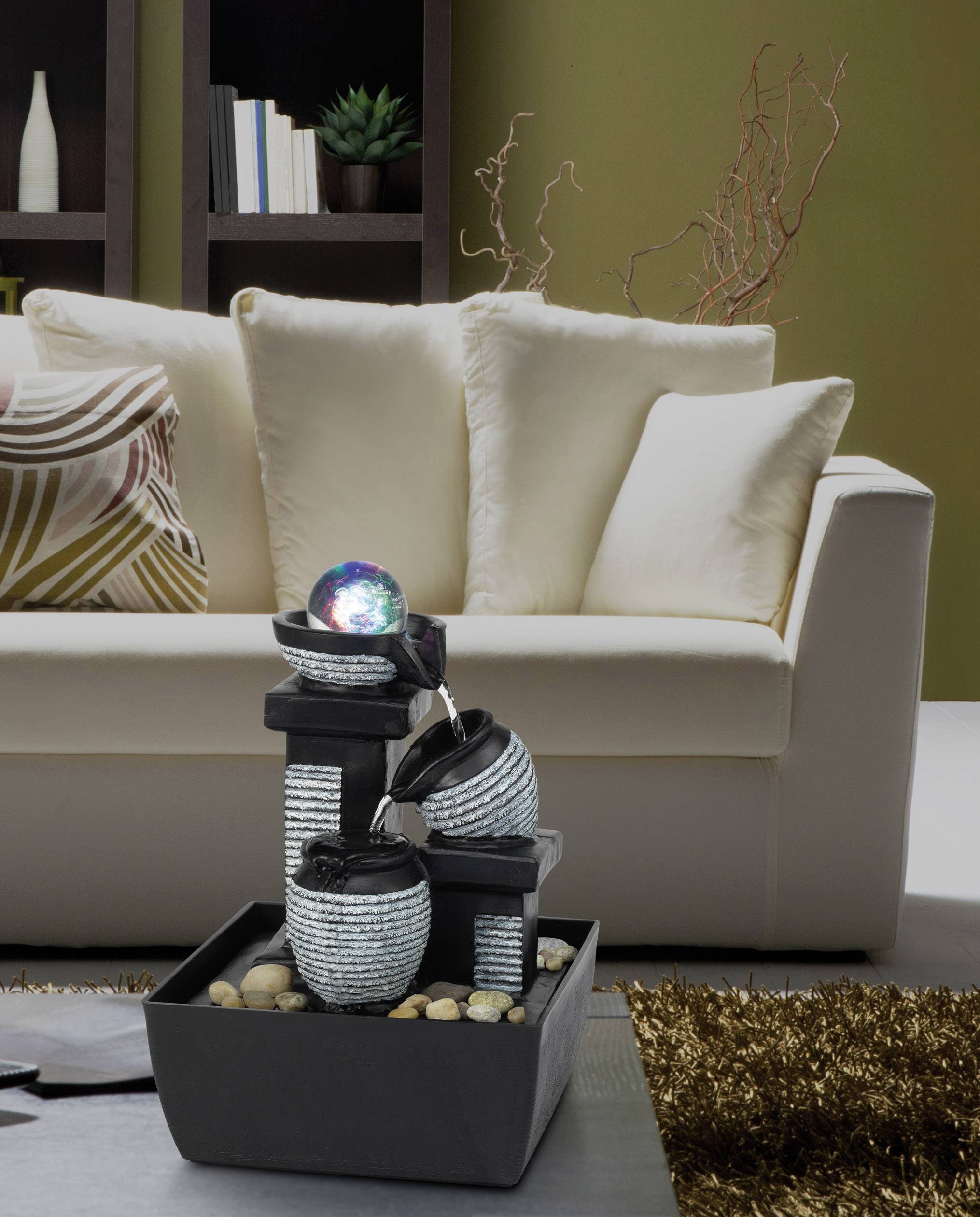 Renkforce 1233679 Zimmerbrunnen mit LED-Beleuchtung