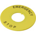 DECA A2AV-27 Plaque signalétique Motif d'impression EMERGENCY STOP jaune 1 pc(s)