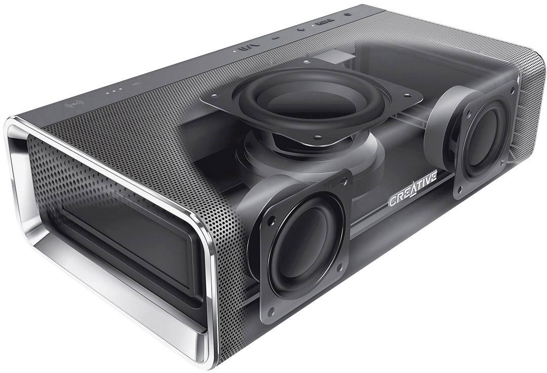 Bluetooth® Lautsprecher Sound Blaster Roar SR20A AUX, Freisprechfunktion, NFC, SD, USB Schwarz