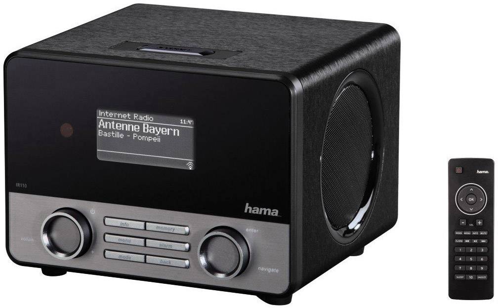 Hama IR110 Internet Tischradio Internet AUX, Internetradio, USB Spotify Schwarz