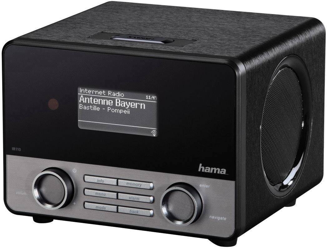 Hama IR110 Internet Tischradio Internet AUX, Internetradio, USB Spotify Schwarz