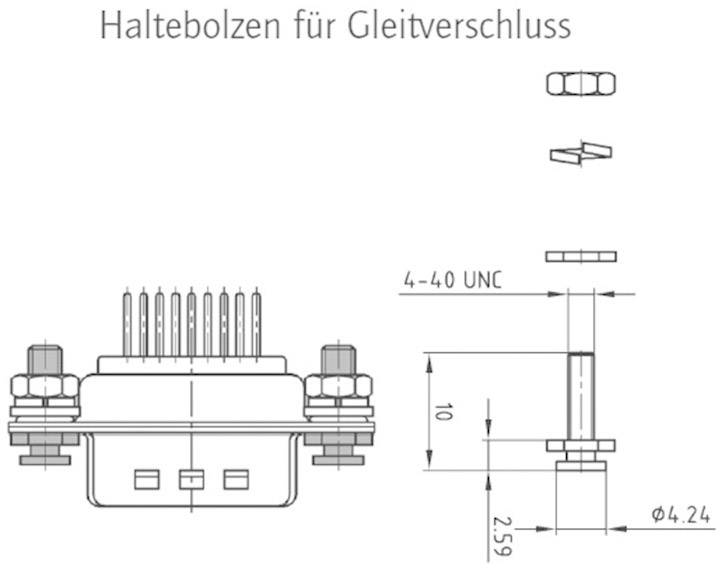 Conec 160X10209X 160X10209X Halterungsbolzen 1 St.