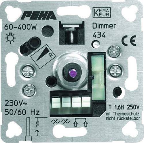 1 Stück Einsatz Dimmer PEHA Aluminium D 434 O.A
