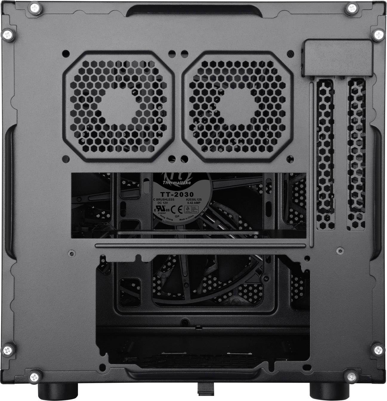 Thermaltake Core V1 Desktop Gaming-Gehäuse, PC-Gehäuse Schwarz (matt)