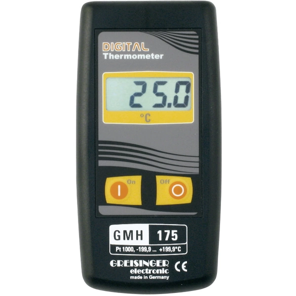 Greisinger GMH 175 Temperatur-Messgerät  -199.9 bis +199.9 °C Fühler-Typ Pt1000 Greisinger GMH 175 Temperatur-Messgerät  -199.9 bis +199.9 °C Fühler-Typ Pt1000