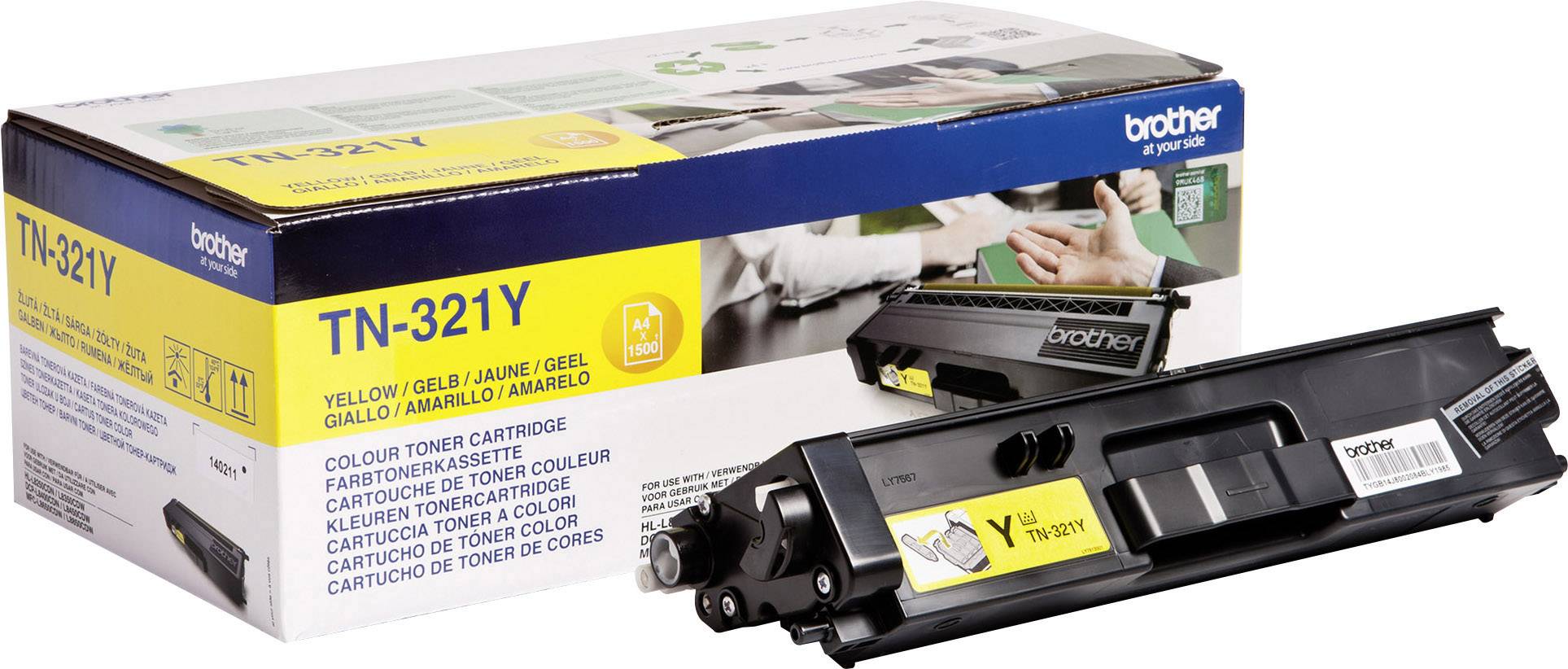 TN 321Y Yellow 1500 Pages Toner