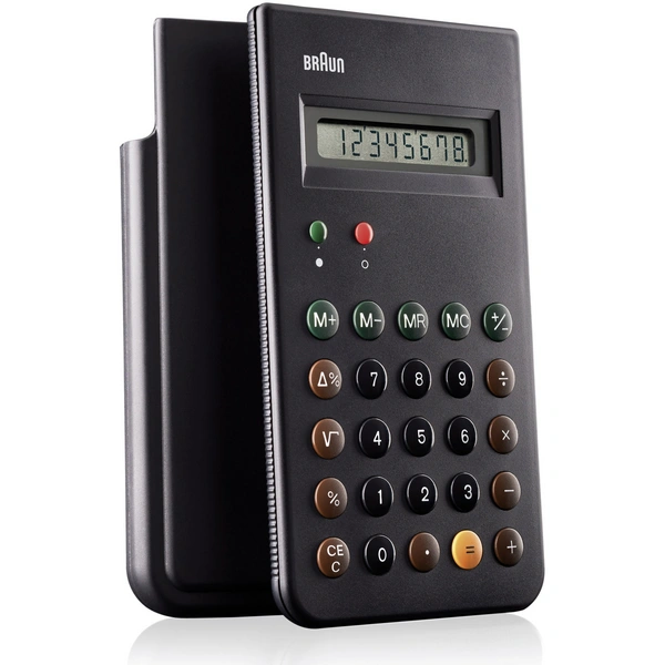 Braun BNE001BK Taschenrechner Schwarz Display (Stellen): 8 (B x H x T) 82 x 139 x 16 mm Braun BNE001BK Taschenrechner Schwarz Display (Stellen): 8 (B x H x T) 82 x 139 x 16 mm