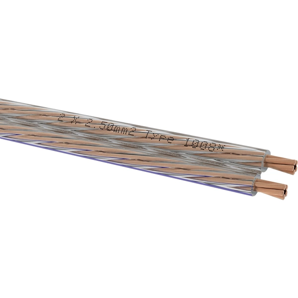 Oehlbach 1008 Lautsprecherkabel 2 x 2.5mm² Transparent Meterware Oehlbach 1008 Lautsprecherkabel 2 x 2.5mm² Transparent Meterware