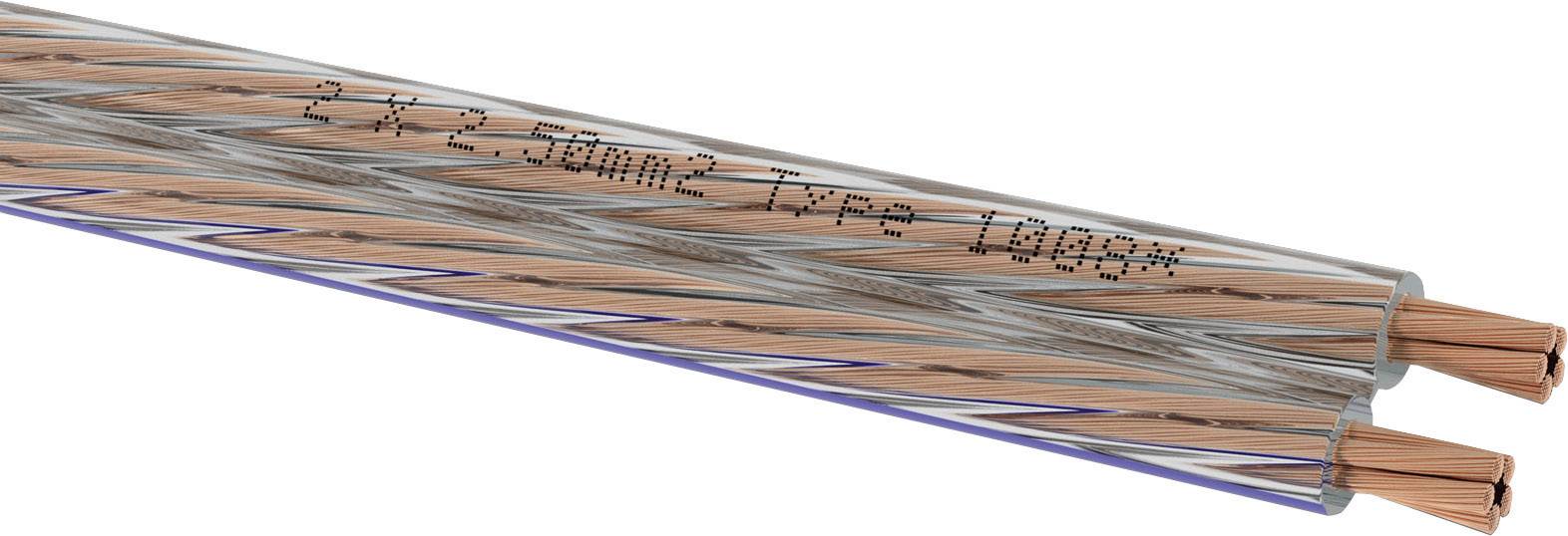 Oehlbach 1051 Lautsprecherkabel 2 x 2.5 mm² Weiß Meterware