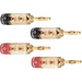 Oehlbach 3030 Lautsprecher-Steckverbinder Stecker, gerade Gold, Rot, Schwarz 4 St. Oehlbach 3030 Lautsprecher-Steckverbinder Stecker, gerade Gold, Rot, Schwarz 4 St.