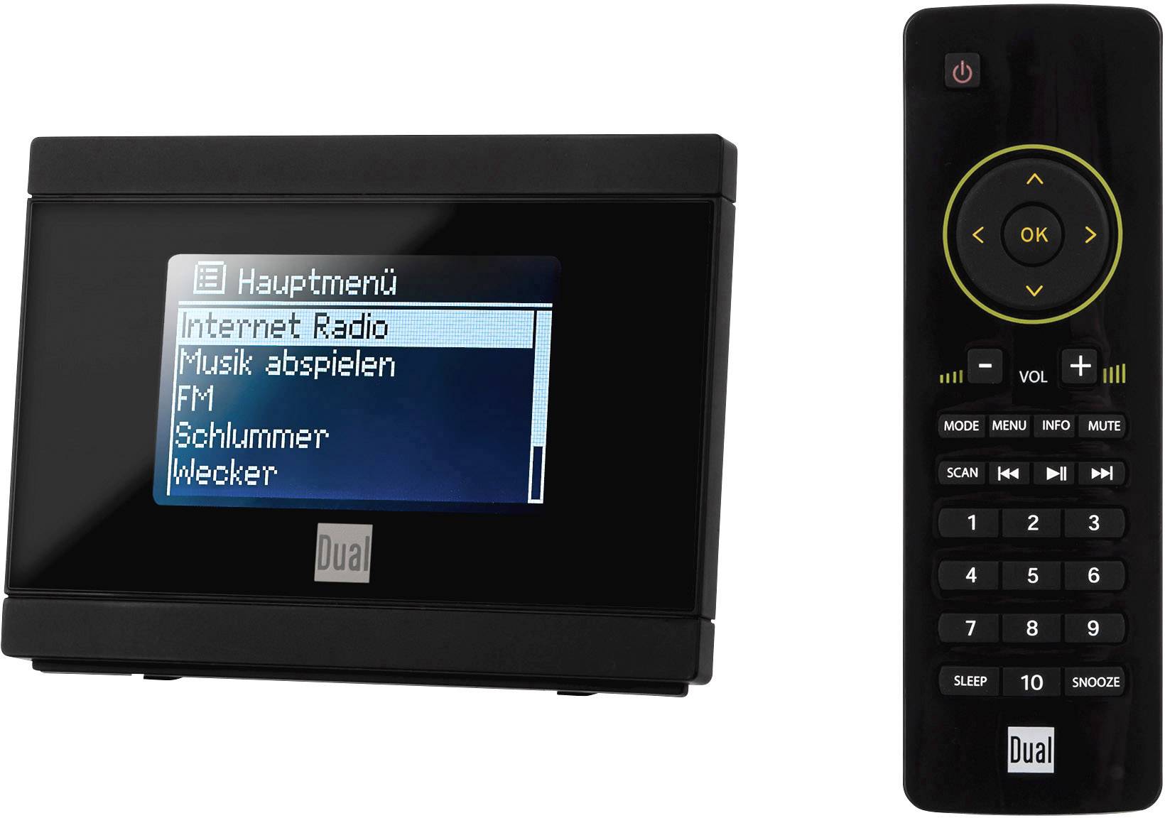 Dual IR 2A Internet Radio-Adapter UKW Internetradio Schwarz