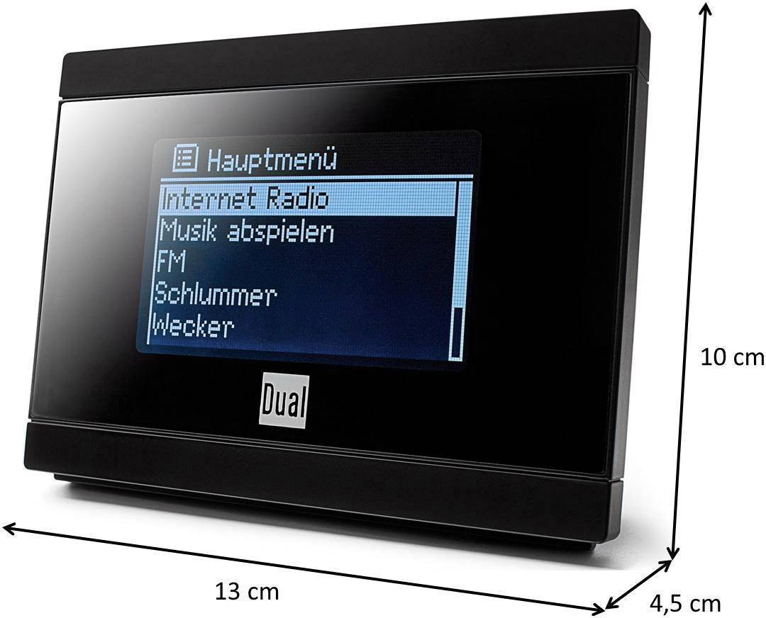 Dual IR 2A Internet Radio-Adapter UKW Internetradio Schwarz