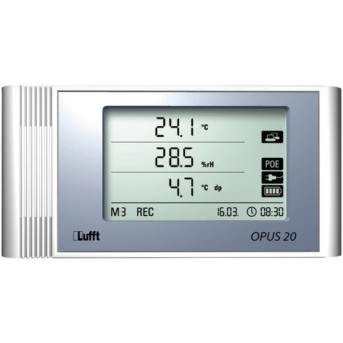 Lufft Multi-Datenlogger Opus20 THI Messgröße Temperatur, Luftfeuchtigkeit -20 bis 50°C 10 bis 95% rF