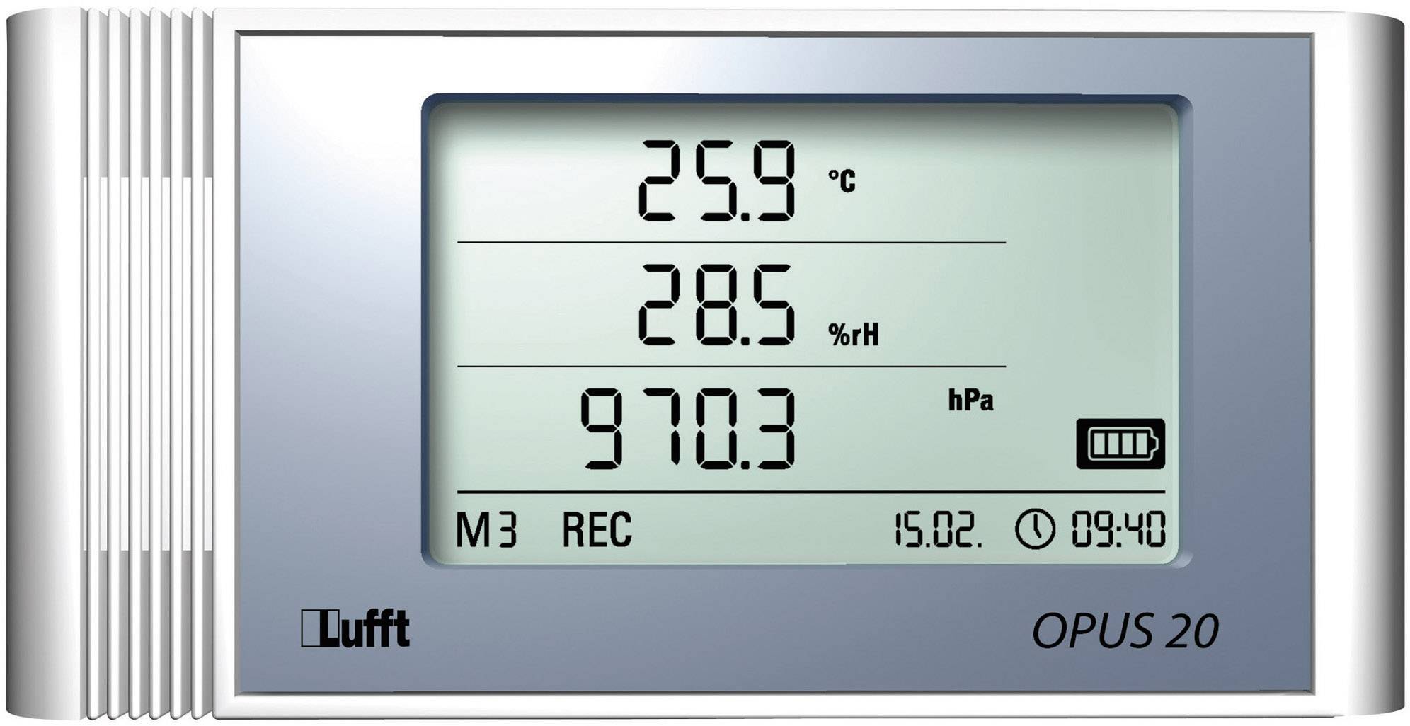 Multi-Datenlogger Lufft Opus20 THIP Messgröße Temperatur, Luftdruck, Luftfeuchtigkeit -20 bis 50 °C 10 bis 95 % rF 300 - 1300 hPa