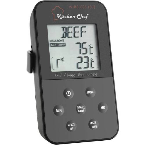 TFA Dostmann 14.1504 Grill-Thermometer Kabelsensor, Alarm, mit Timer, Ã?berwachung der kerntemperatur thermometer grill