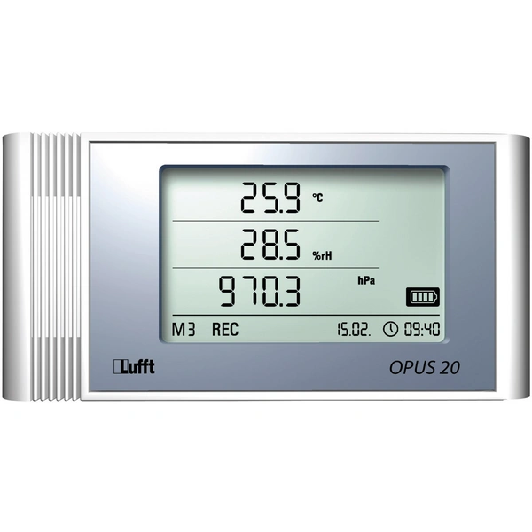 Lufft Multi-Datenlogger 8120.11 Messgröße Temperatur, Luftdruck, Luftfeuchtigkeit -20 bis 50°C 10 bis 95% rF 300 - 1300hPa Lufft Multi-Datenlogger 8120.11 Messgröße Temperatur, Luftdruck, Luftfeuchtigkeit -20 bis 50°C 10 bis 95% rF 300 - 1300hPa