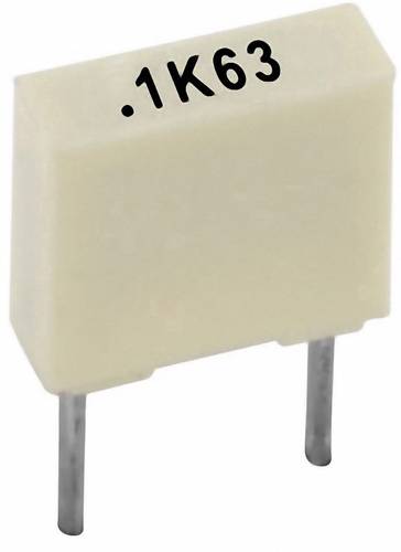 Kemet R82DC4100AA60K+ Polyester-Kondensator radial bedrahtet 1 µF 63V 10% 5mm (L x B x H) 7.2 x 5 x