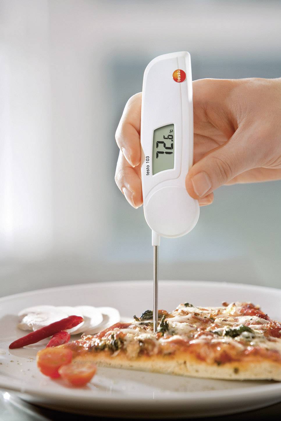 Testo 103 Einstichthermometer (HACCP) Messbereich Temperatur -30 bis 220°C Fühler-Typ NTC HACCP-konform