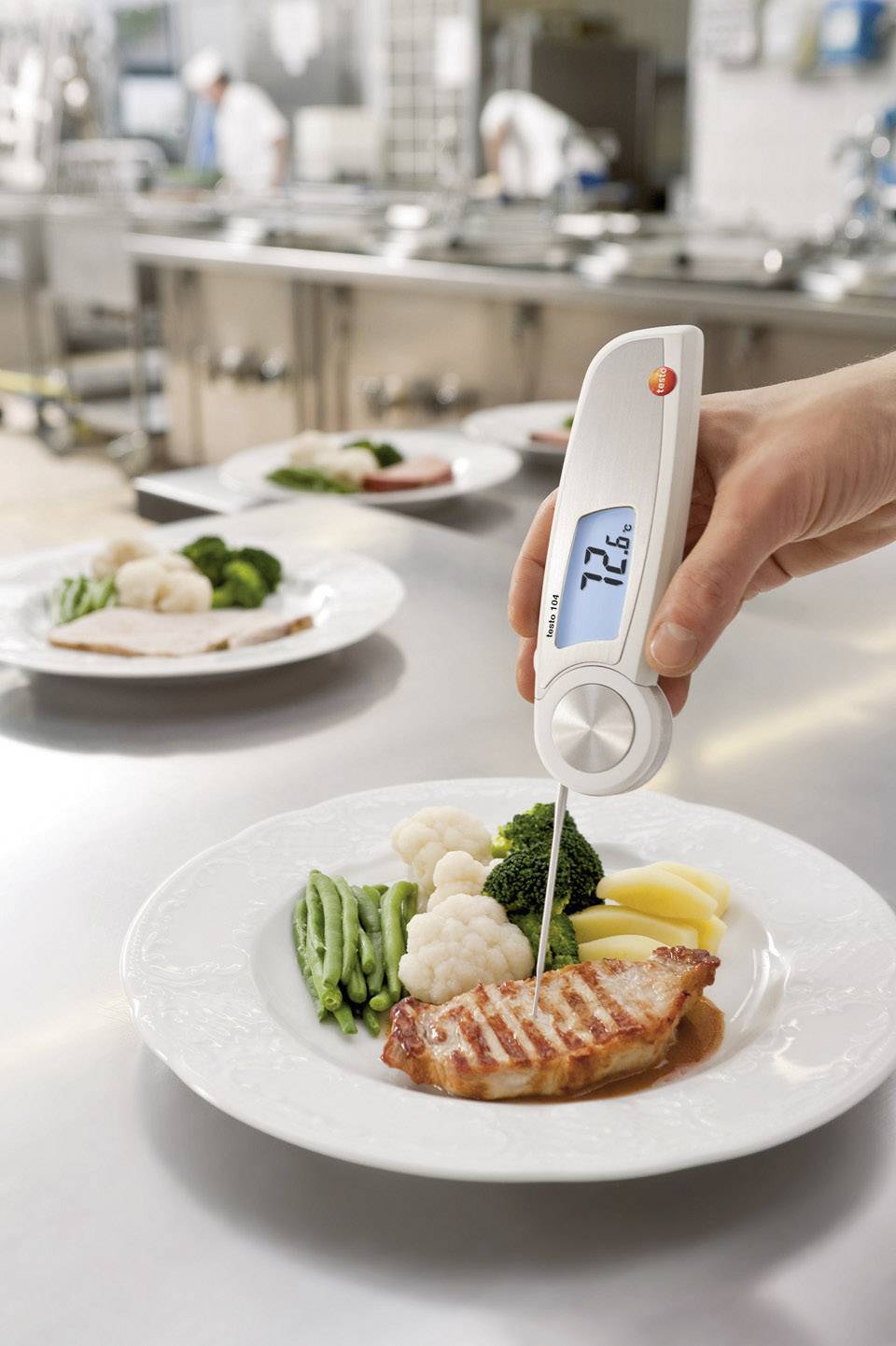 Testo 104 Einstichthermometer (HACCP) Messbereich Temperatur -50 bis 250°C Fühler-Typ NTC HACCP-konform
