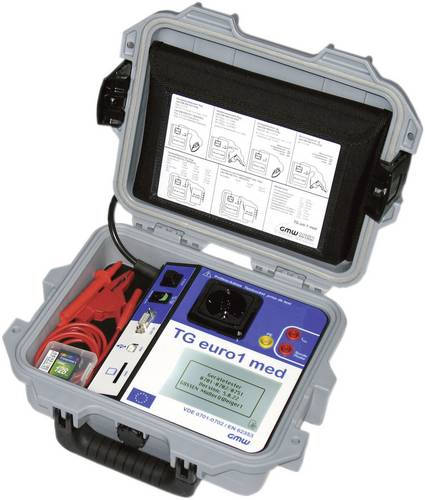 GMW TG euro 1 med Gerätetester DIN EN 62638/VDE 0701-0702, EN 62353/VDE 0751-1 (Typ B, BF, CF)