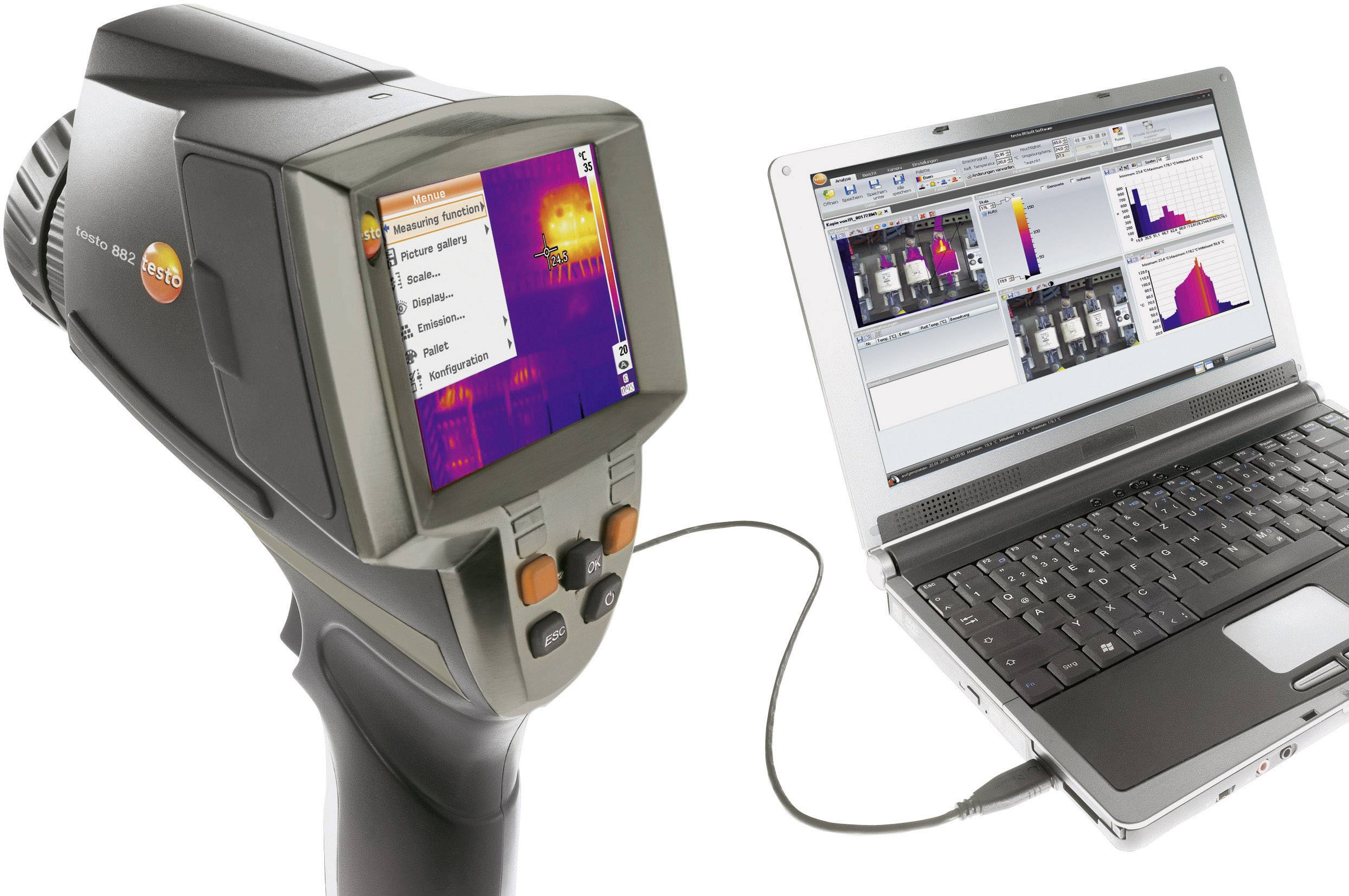 testo 882 + SuperResolution + Feuchtefühler Wärmebildkamera -30 bis 350 °C 320 x 240 Pixel 33 Hz