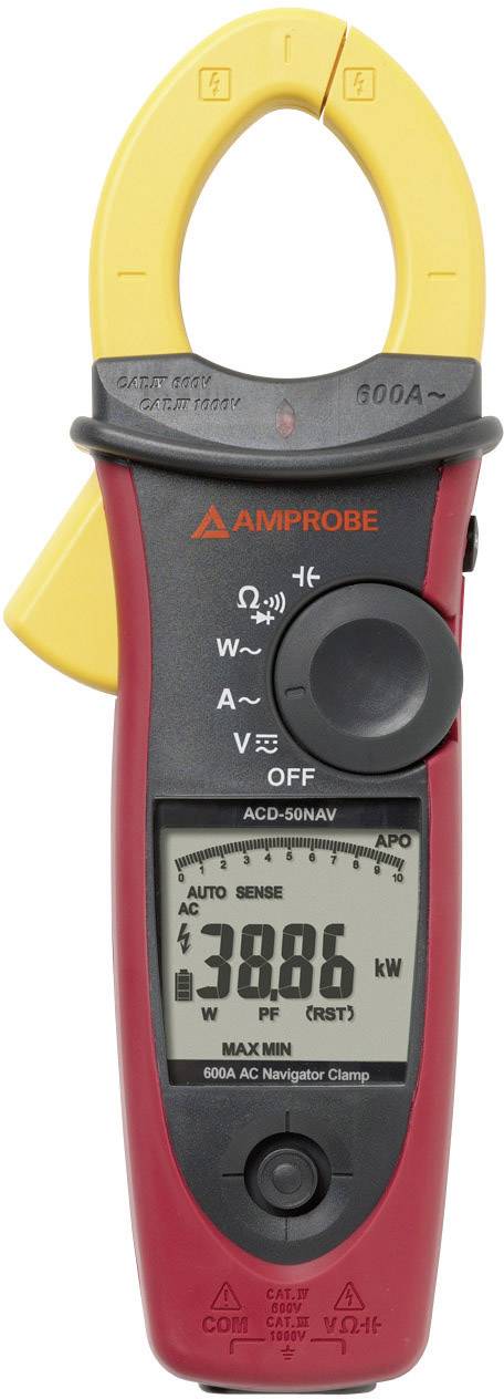 Beha Amprobe ACD-50NAV Stromzange, Hand-Multimeter digital CAT III 1000 V, CAT IV 600 V Anzeige (Counts): 10000