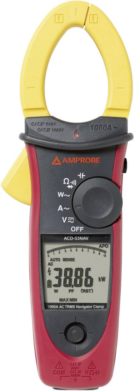Beha Amprobe ACD-53NAV Stromzange, Hand-Multimeter digital CAT III 1000 V, CAT IV 600 V Anzeige (Counts): 10000