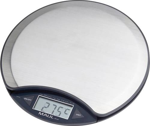 MAULdisk Briefwaage Wägebereich (max.) 5kg Ablesbarkeit 1g batteriebetrieben Nickel