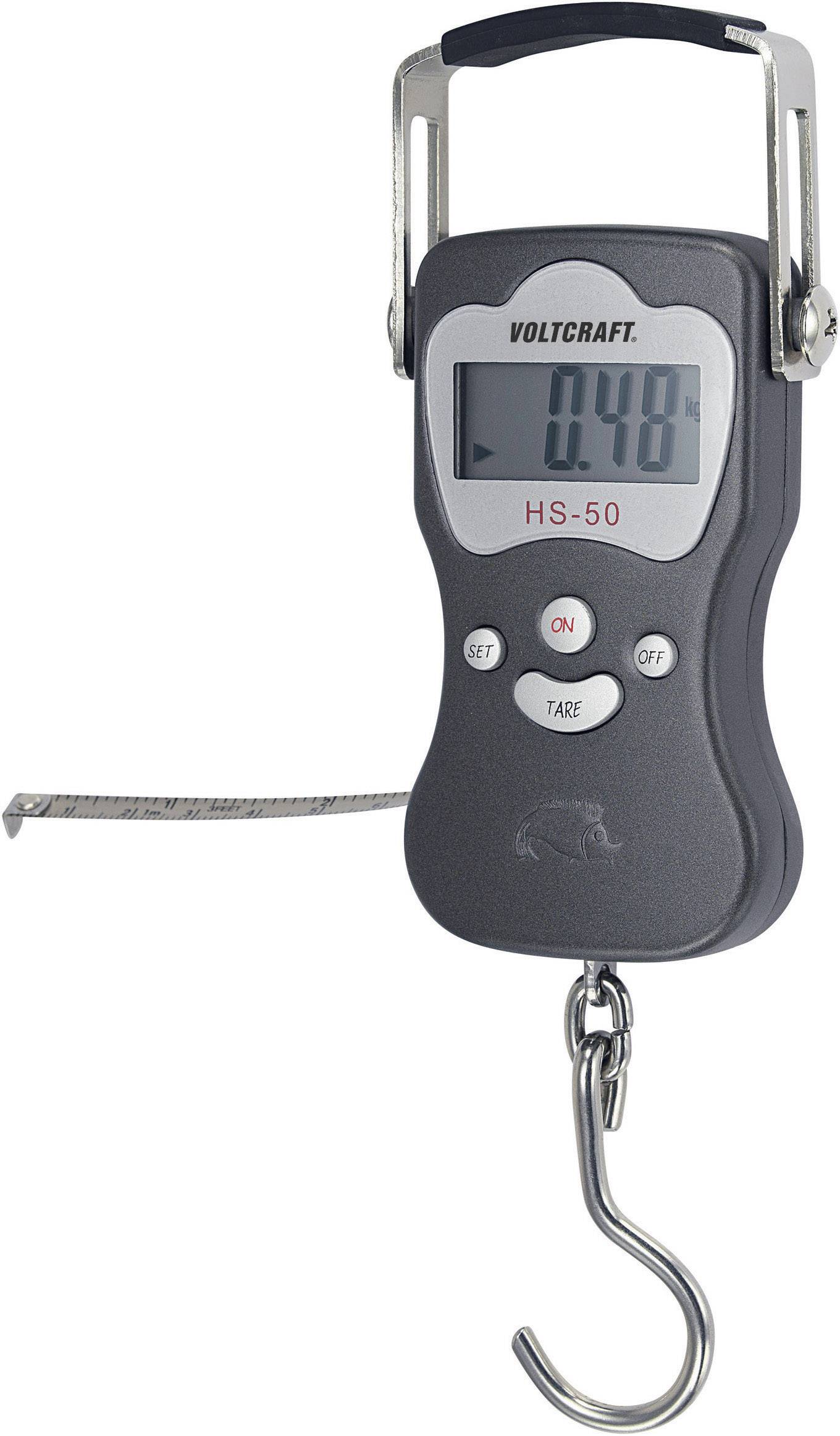 VOLTCRAFT HS-50 Hängewaage HS-50 Wägebereich (max.) 50kg Ablesbarkeit 20g batteriebetrieben