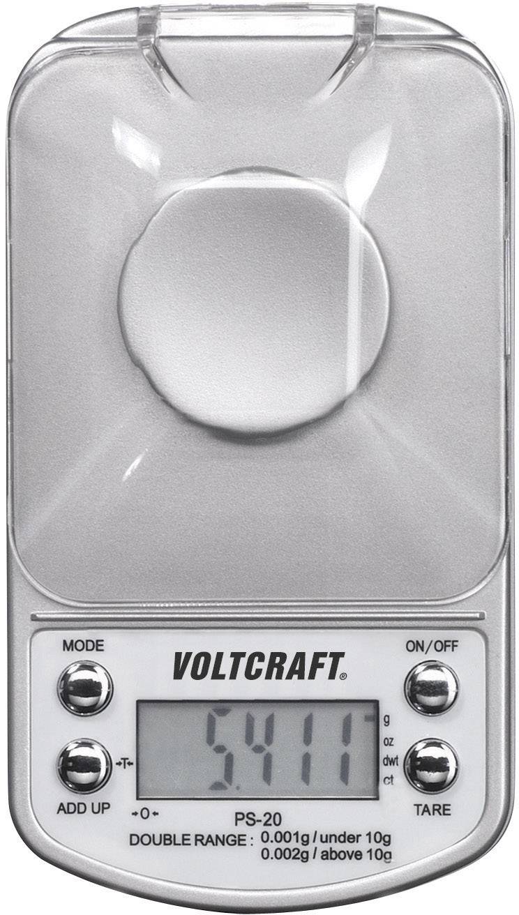 VOLTCRAFT PS-20 Taschenwaage Wägebereich (max.) 20 g batteriebetrieben