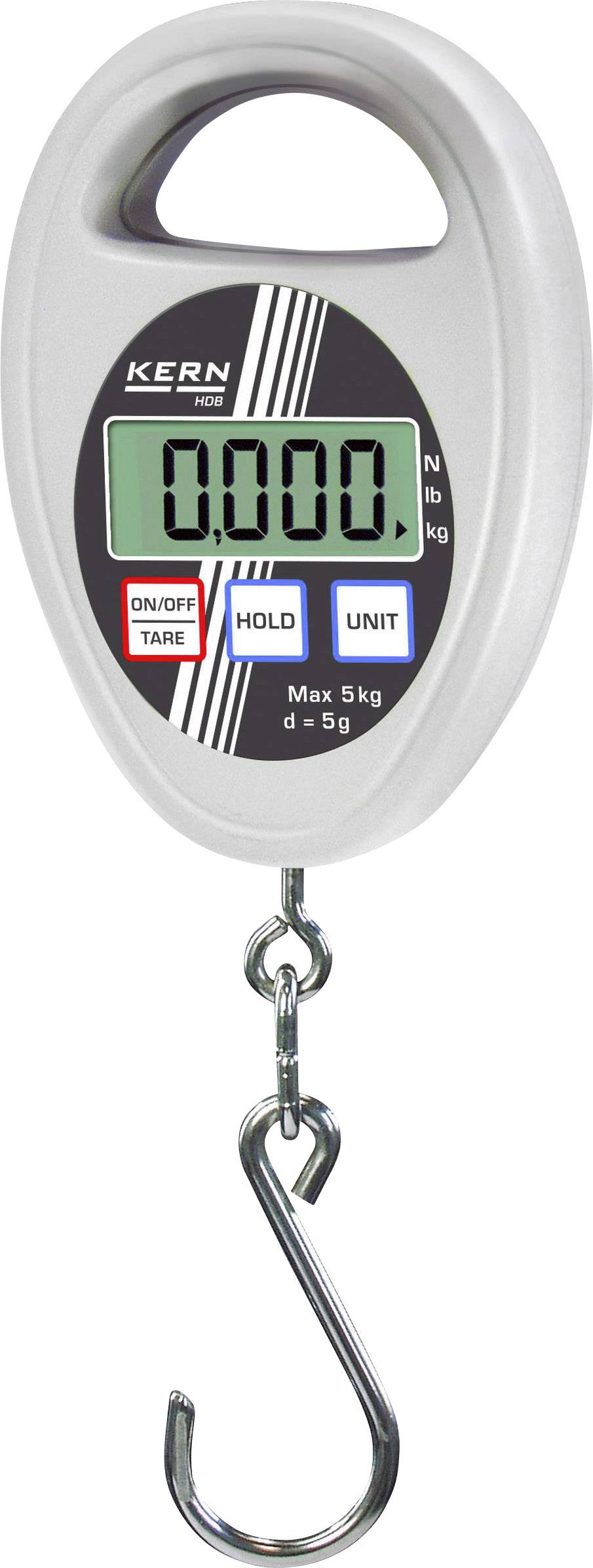 Kern Hängewaage Wägebereich (max.) 5kg Ablesbarkeit 5g
