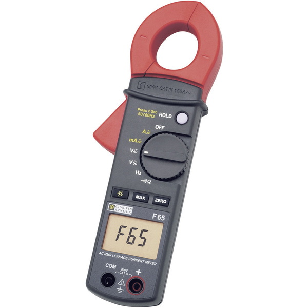 Chauvin Arnoux F65 Pince ampèremétrique numérique CAT III 600 V Affichage (nombre de points): 10000