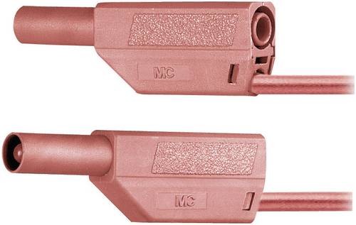 Stäubli SLK425-E Sicherheits-Messleitung [Lamellenstecker 4mm - Lamellenstecker 4 mm] 25.00cm Rot