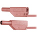 Stäubli SLK425-E Sicherheits-Messleitung [Lamellenstecker 4 mm - Lamellenstecker 4 mm] 1.50 m Rot 1 St.