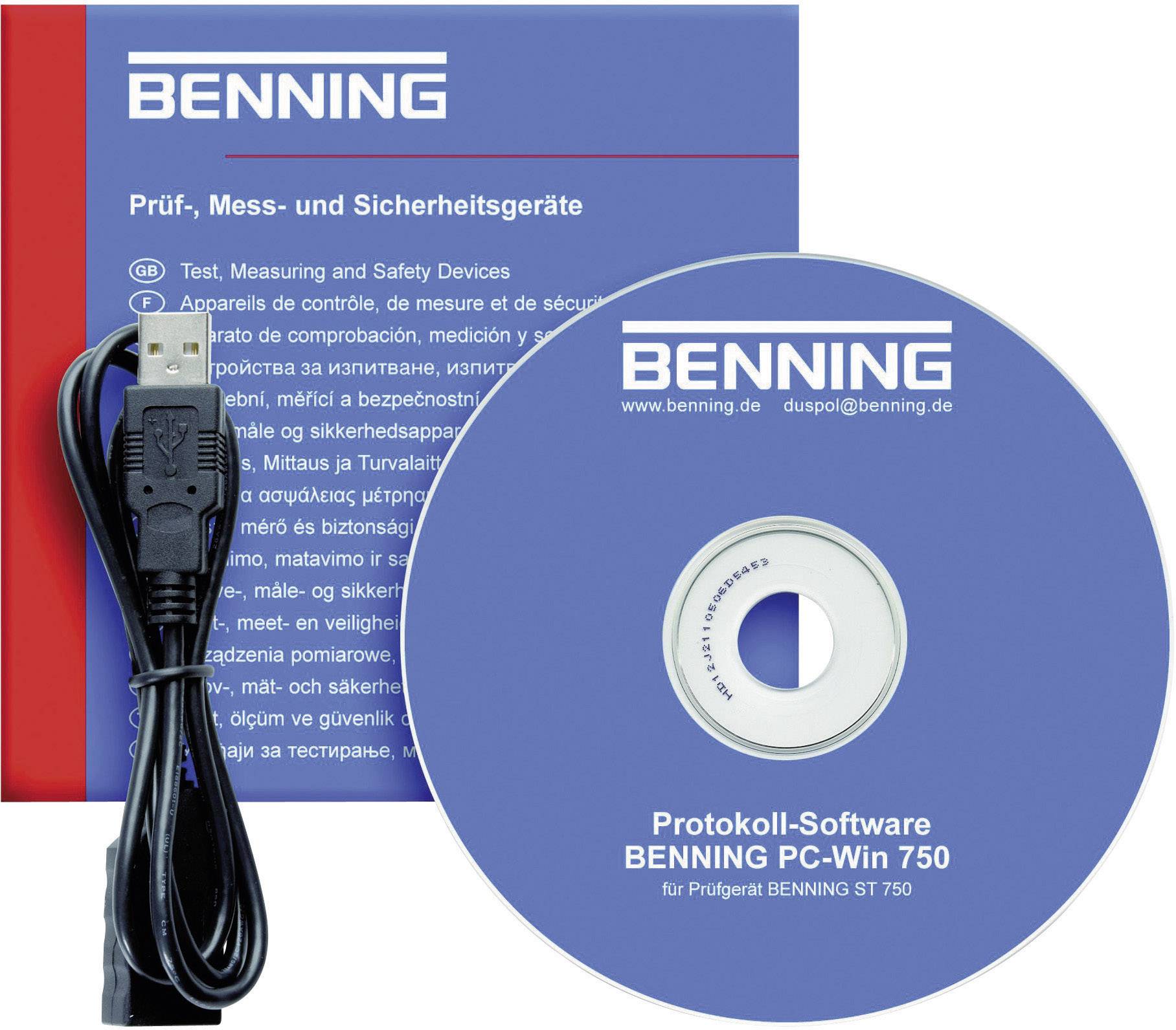 Benning Software PC-Win ST 750 Mess-Software   Passend für Marke (Messgeräte-Zubehör) Benning Benning ST 750