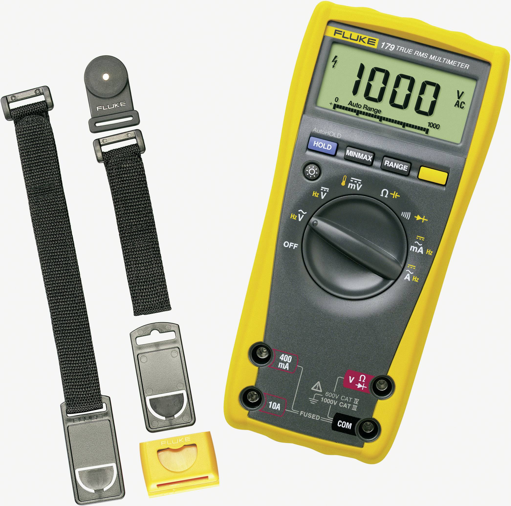 Fluke 179/TPAK/EUR Hand-Multimeter digital CAT III 1000 V, CAT IV 600 V Anzeige (Counts): 6000