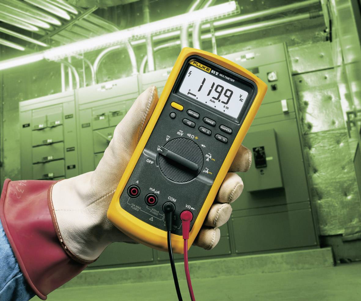 Fluke 83V/EUR Hand-Multimeter digital CAT III 1000 V, CAT IV 600V Anzeige (Counts): 6000