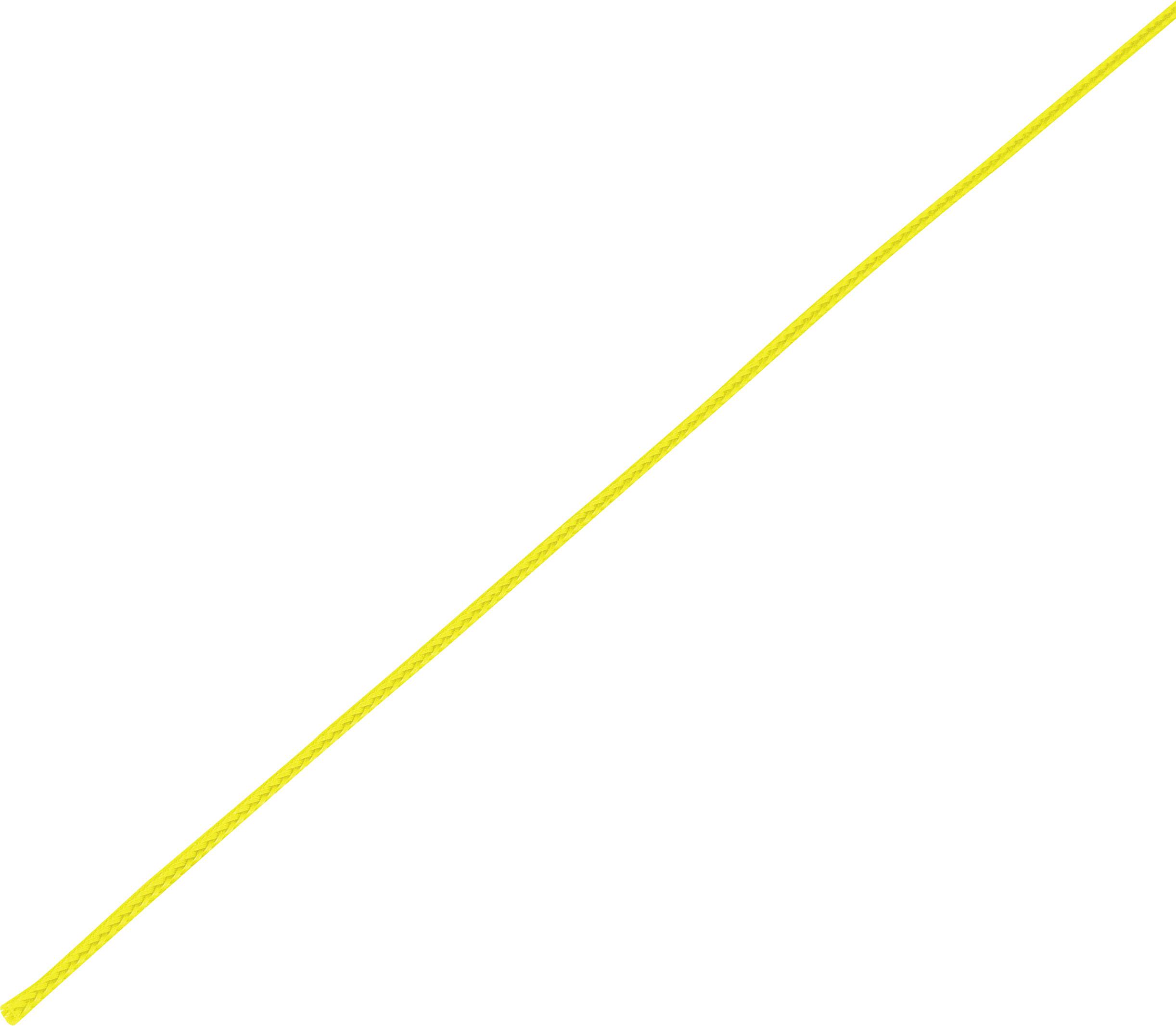 Ein einfaches gelbes diagonales Band auf weißem Hintergrund.