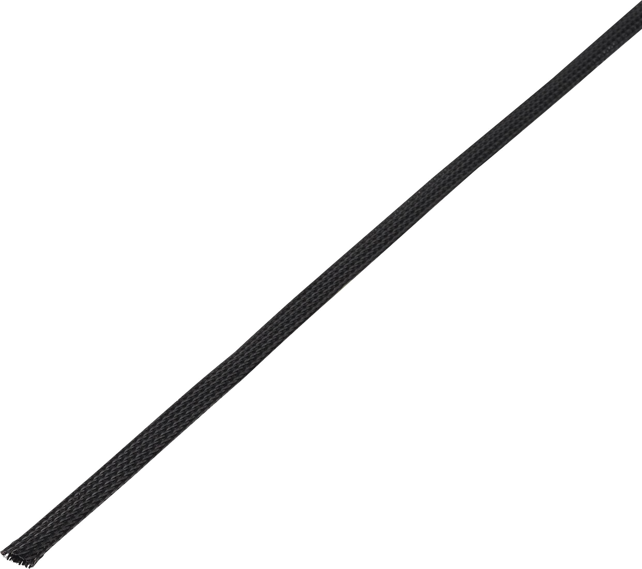 TRU COMPONENTS 1572554 CBBOX0510-BK Geflechtschlauch Schwarz PET 5 bis 10 mm 10 m
