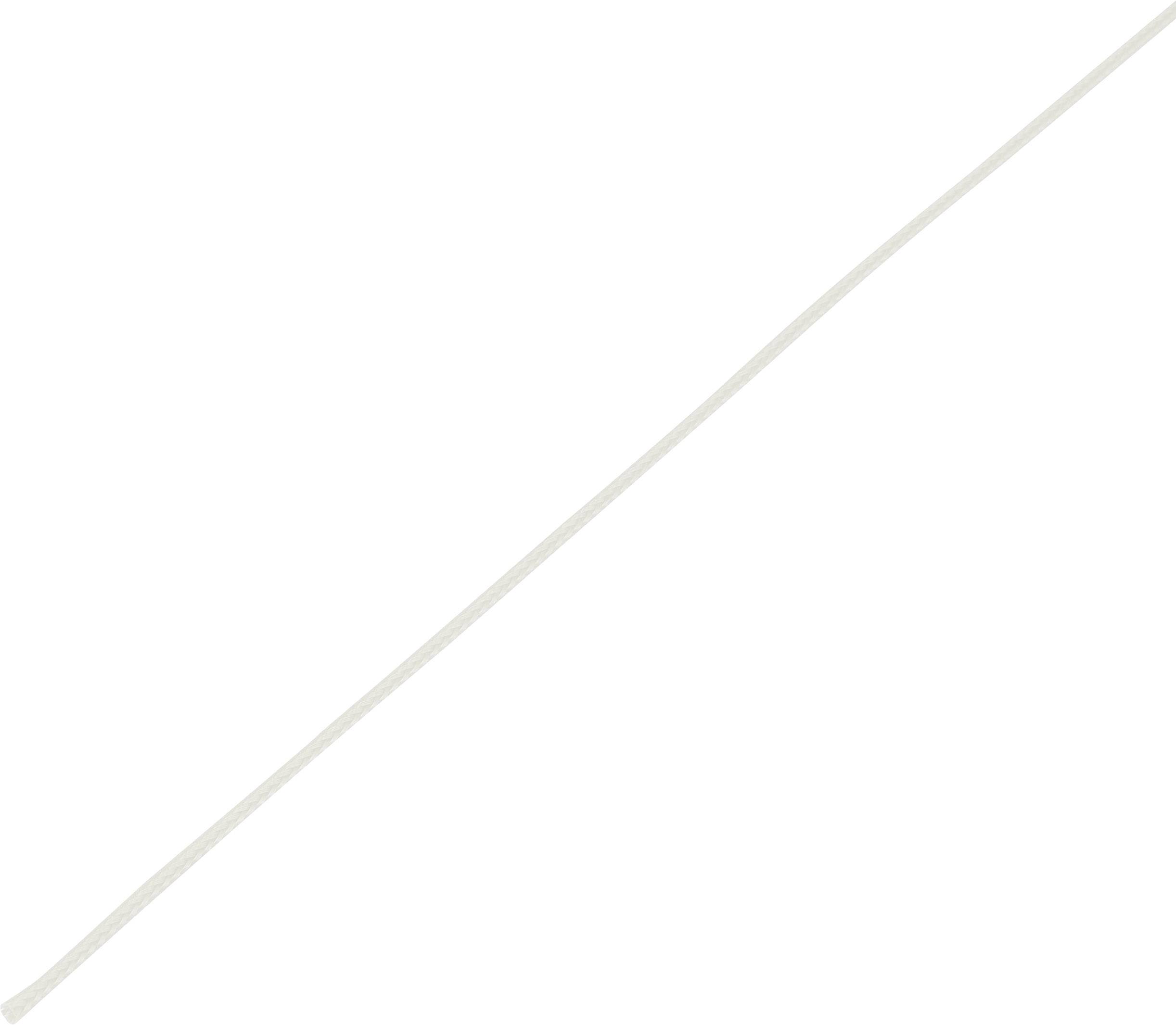 TRU Components 1572560 CBBOX0307-WT Geflechtschlauch Weiß PET 3 bis 7 mm 10 m