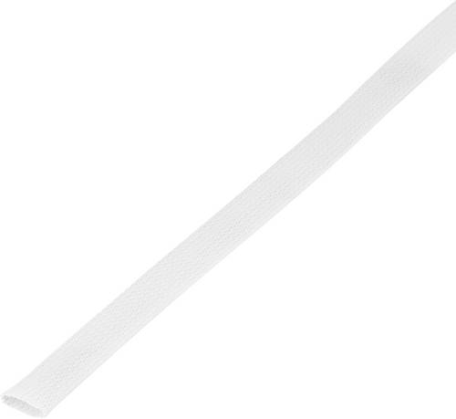 TRU Components 1568190 CBBOX3037-WT Geflechtschlauch Weiß PET 30 bis 37 mm 5 m