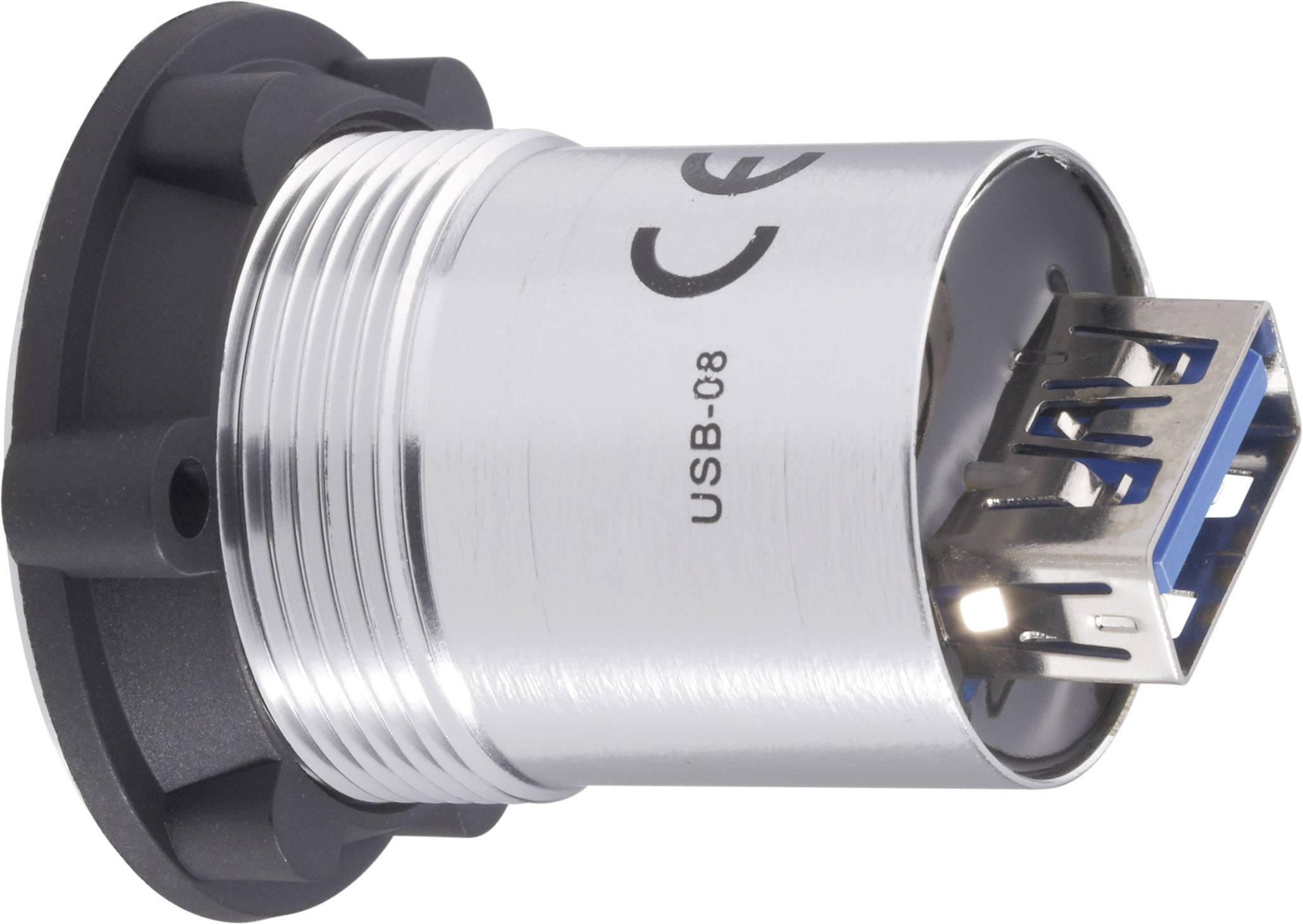 TRU Components USB-08 USB-Einbaubuchse 3.0 Buchse, Einbau Inhalt: 1 St.