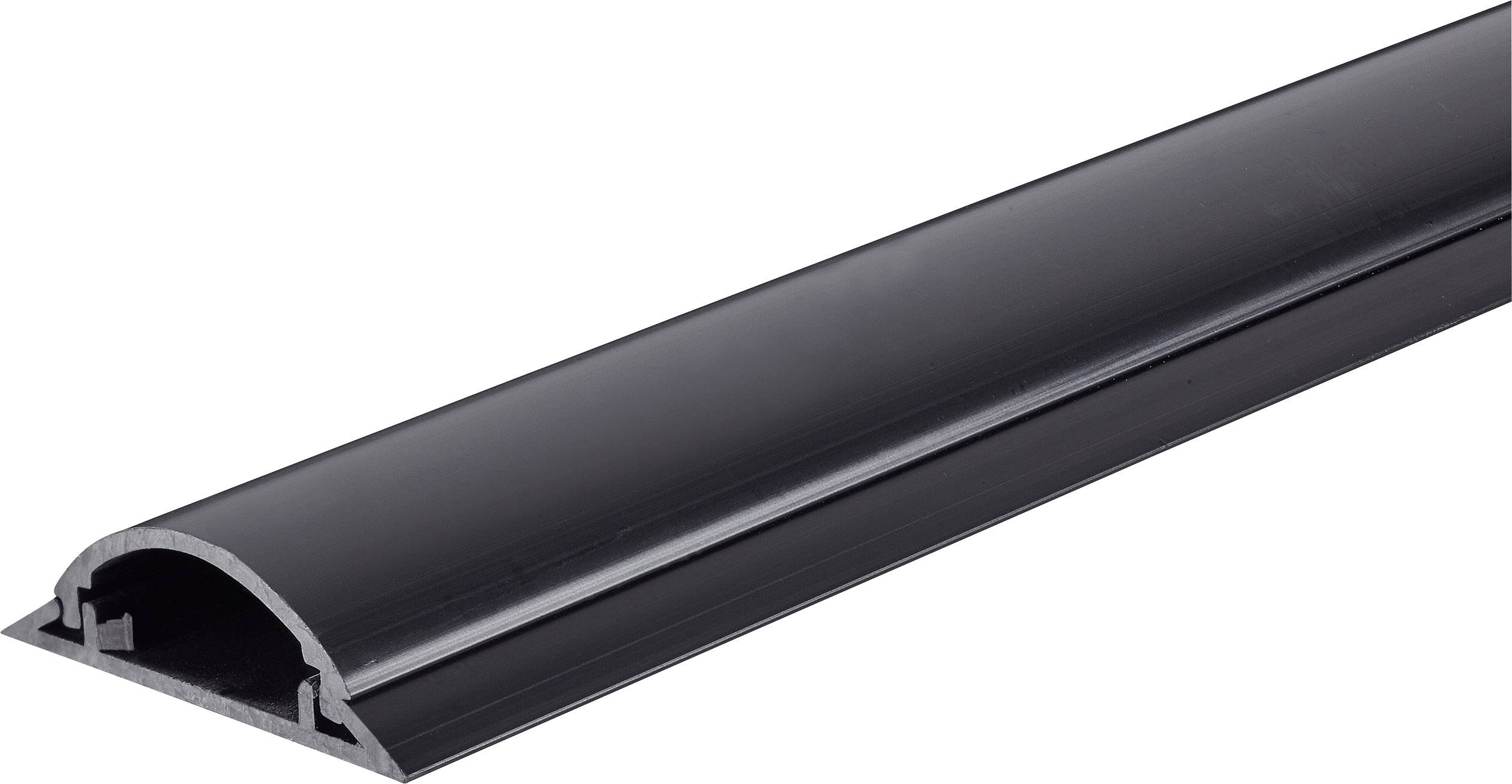 TRU Components Kabelbrücke 1571661 PVC Schwarz Anzahl Kanäle: 1 1000mm Inhalt: 1m