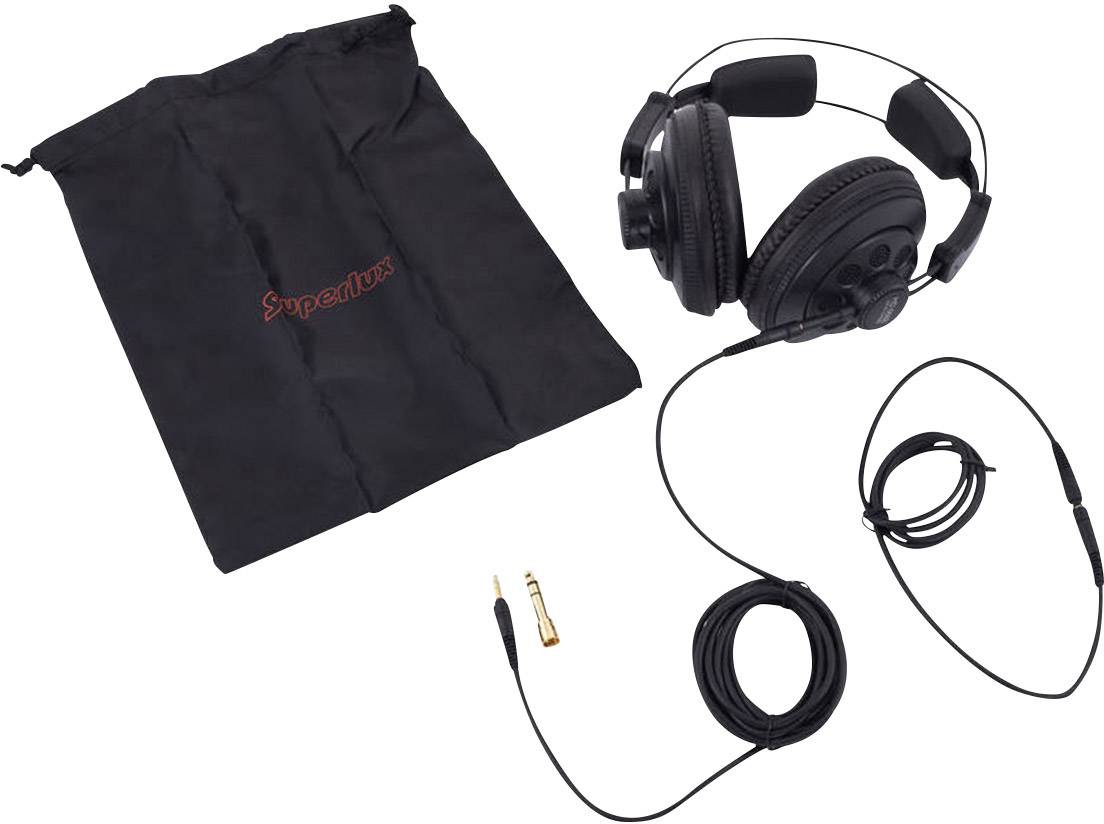 Superlux HD-668 B Studio Over Ear Kopfhörer Over Ear Schwarz