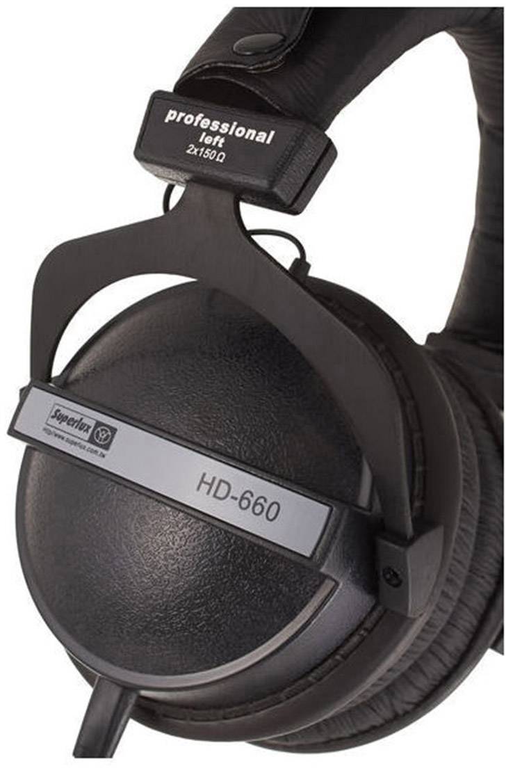 Superlux HD-660 Over Ear Kopfhörer kabelgebunden Schwarz
