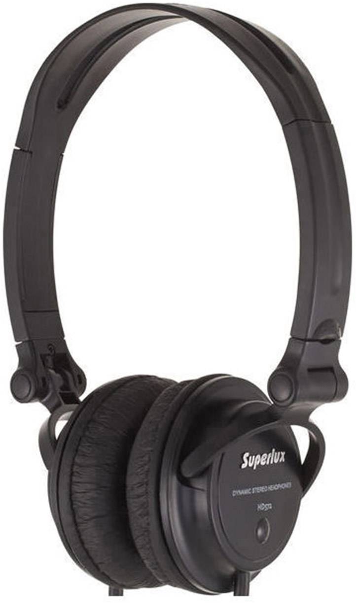 Superlux HD 572  On Ear Kopfhörer kabelgebunden  Schwarz