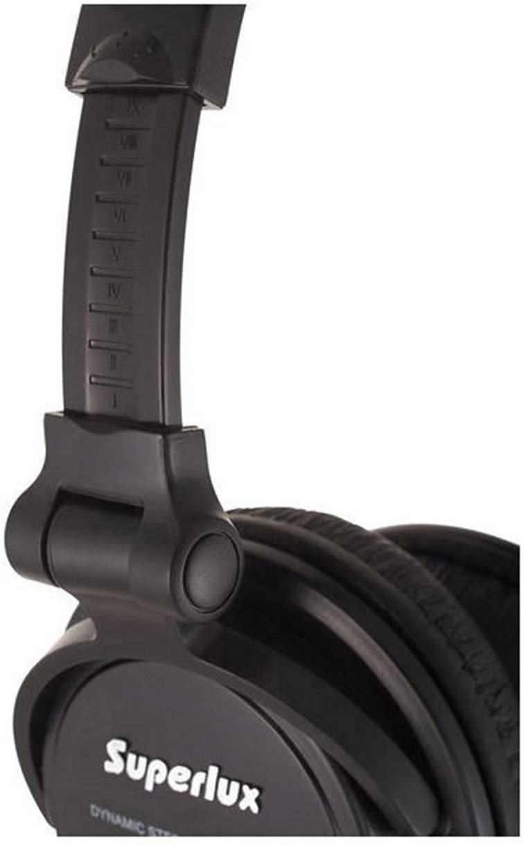 Superlux HD 572  On Ear Kopfhörer kabelgebunden  Schwarz