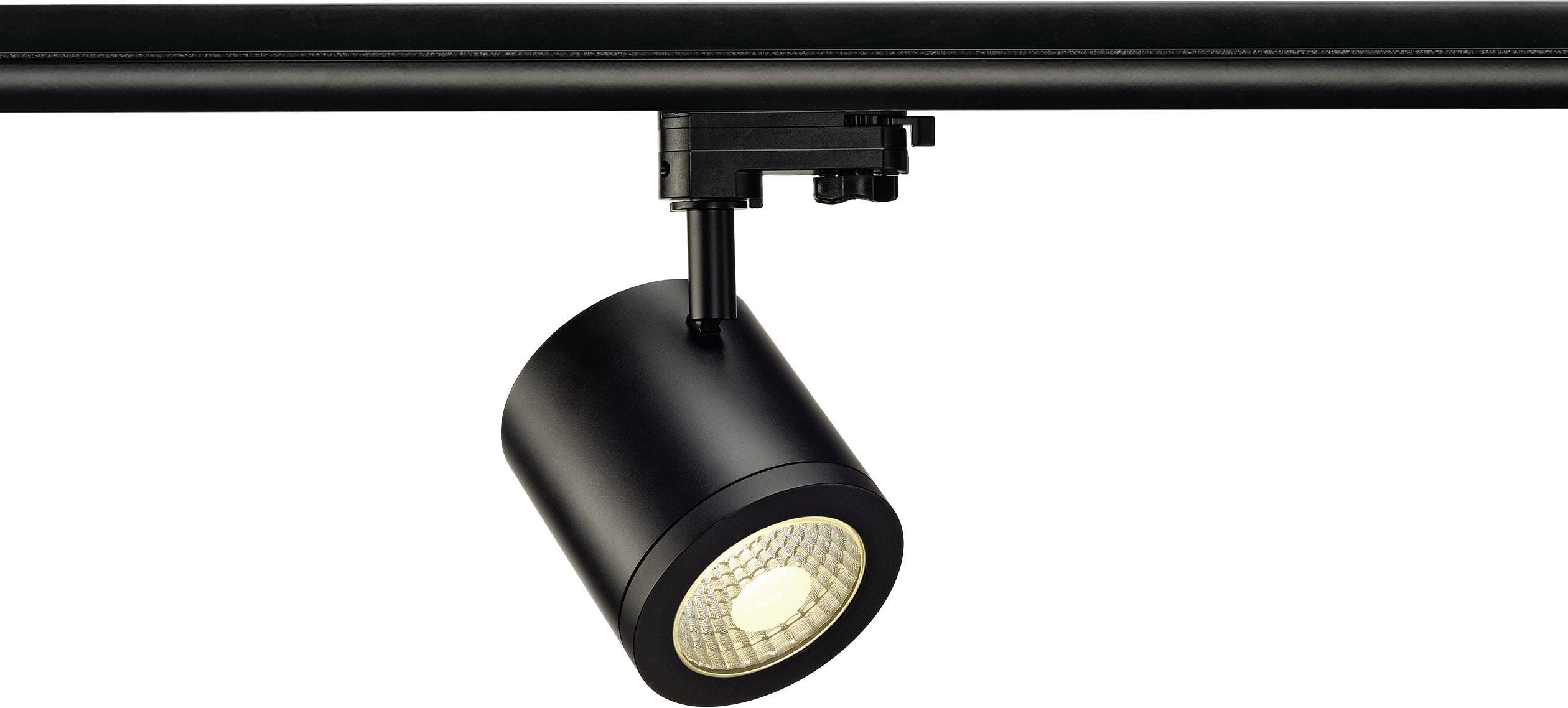 SLV Enola Hochvolt-Schienensystem-Leuchte 3phasig LED fest eingebaut 9W LED Schwarz